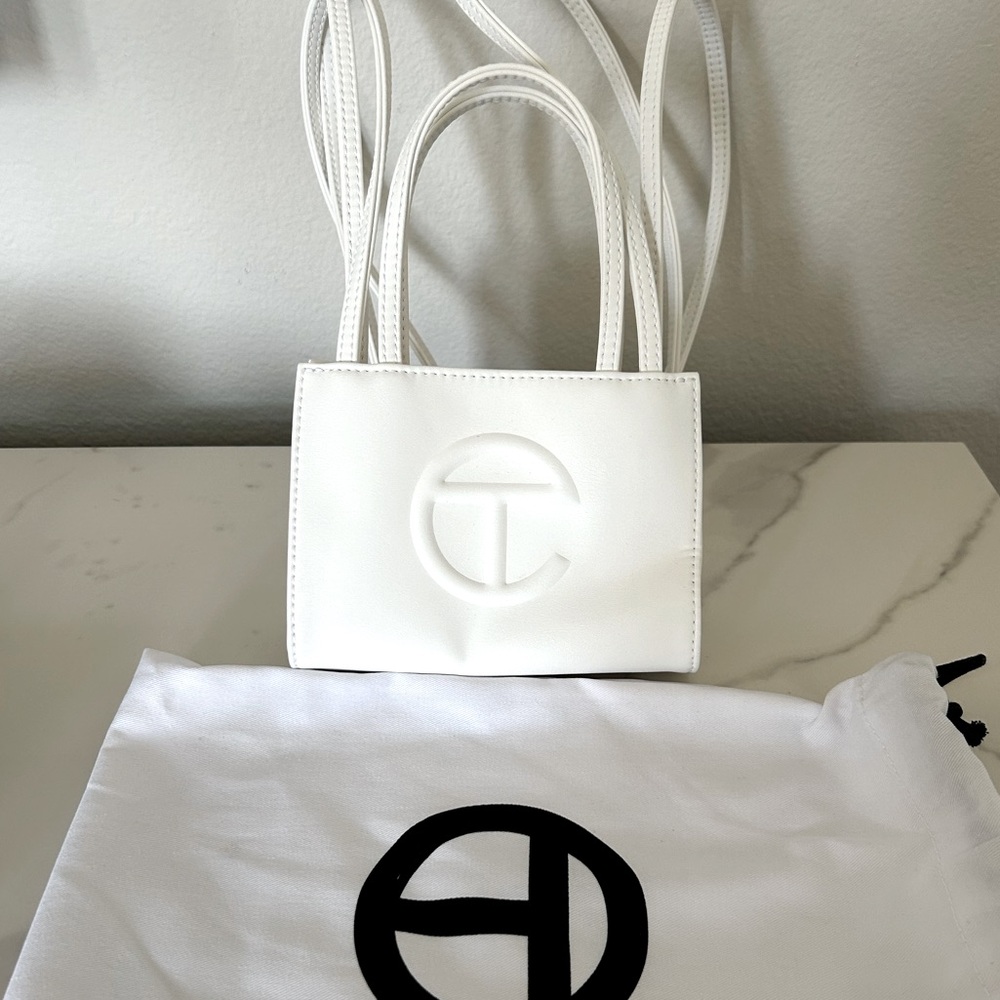 Mini White Telfar Bag
